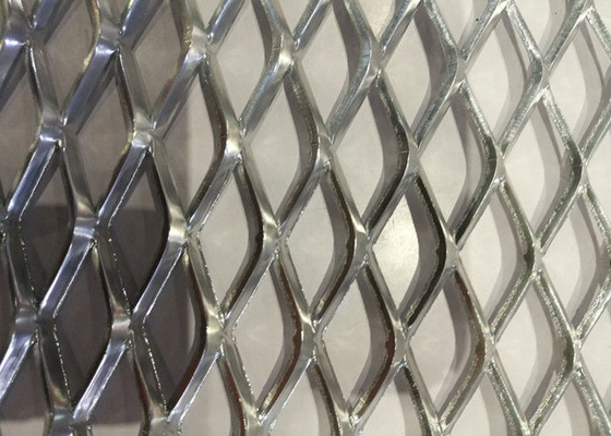 Outdoor Decoration Expanded Wire Mesh Aluminium 0.5mm-15mm Thickness Diamond Hole