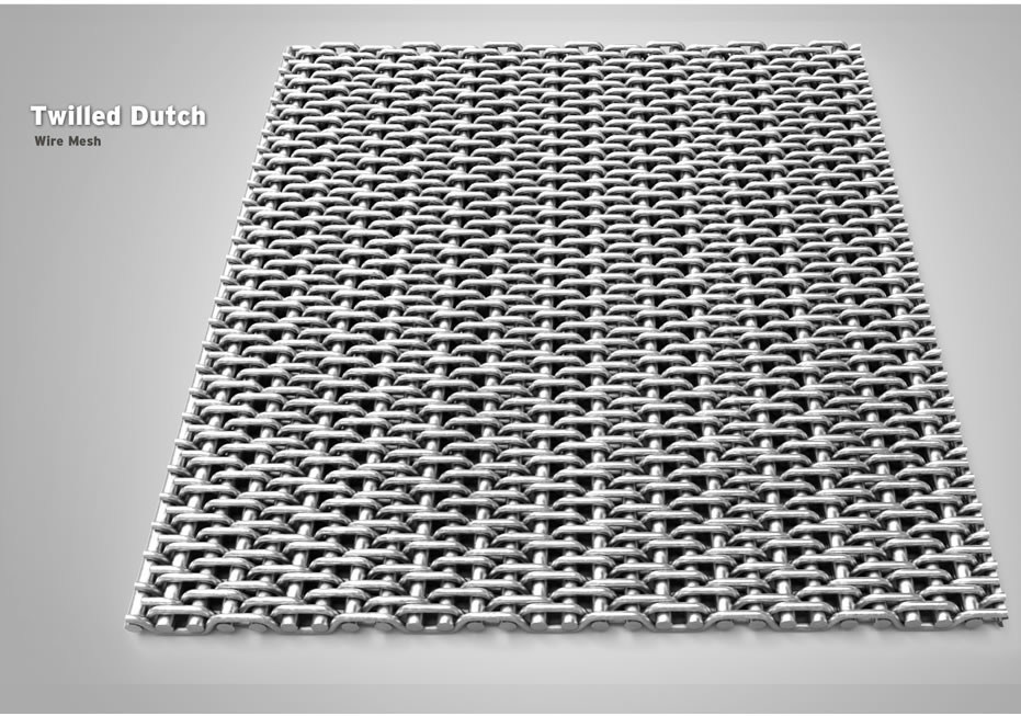Stainless steel 304 Plain Twill Dutch Woven Wire Mesh, 70×400 dutch