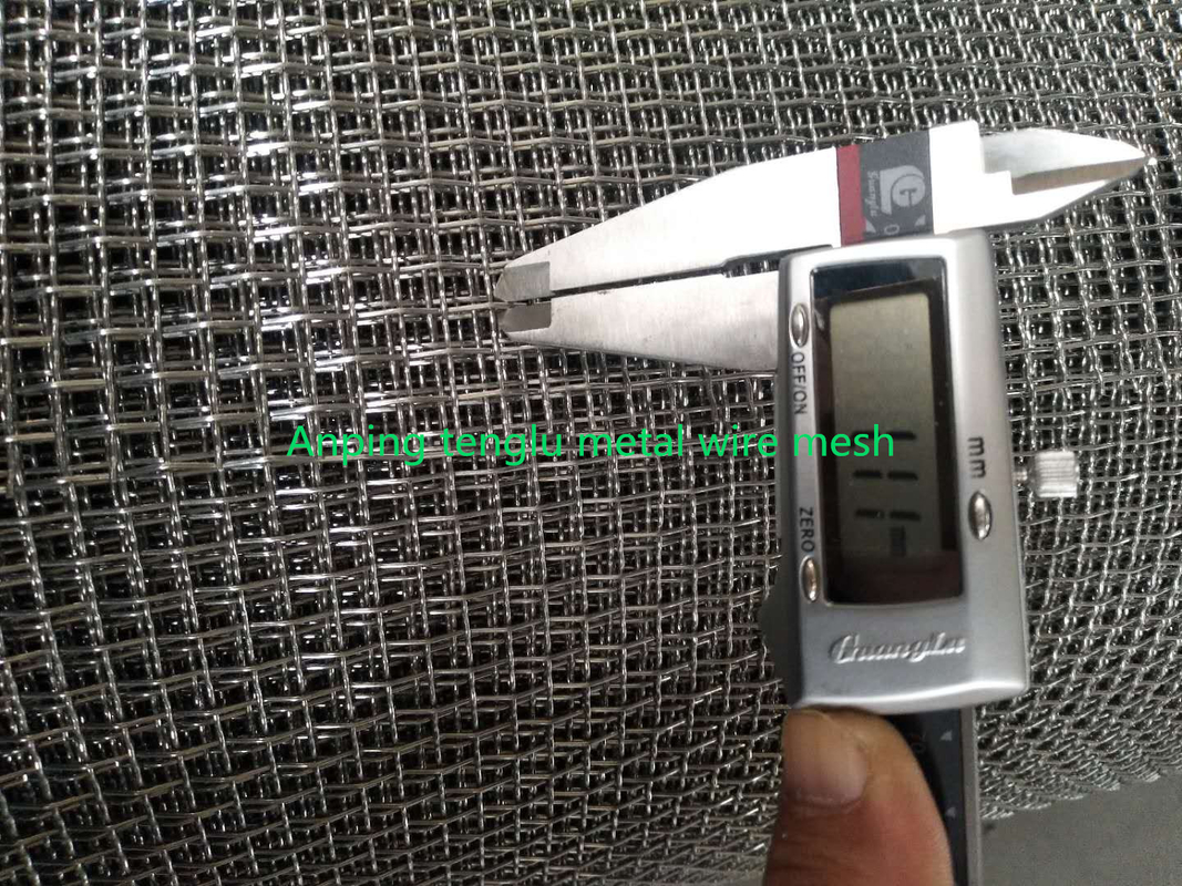 7.1mm Hole Opening Size Woven Screen Mesh Square Wire Mesh With 1.1mm