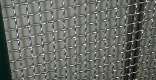 304 Grade Stainless Steel Woven Wire Mesh Panels Hooked Mine Sieving Screen