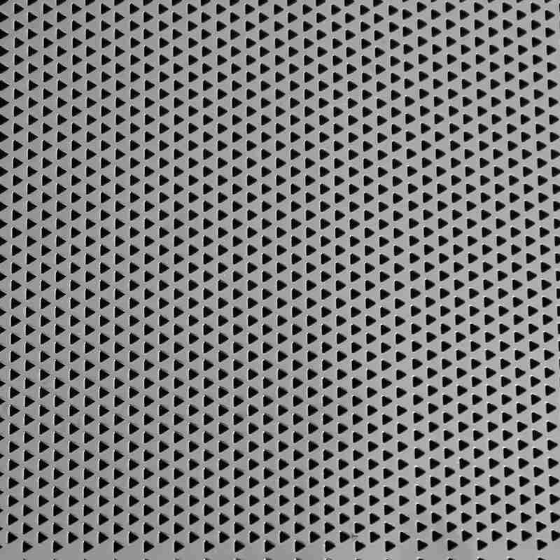 Aluminum stainless steel perforated wire mesh triangle hole anti corrosion