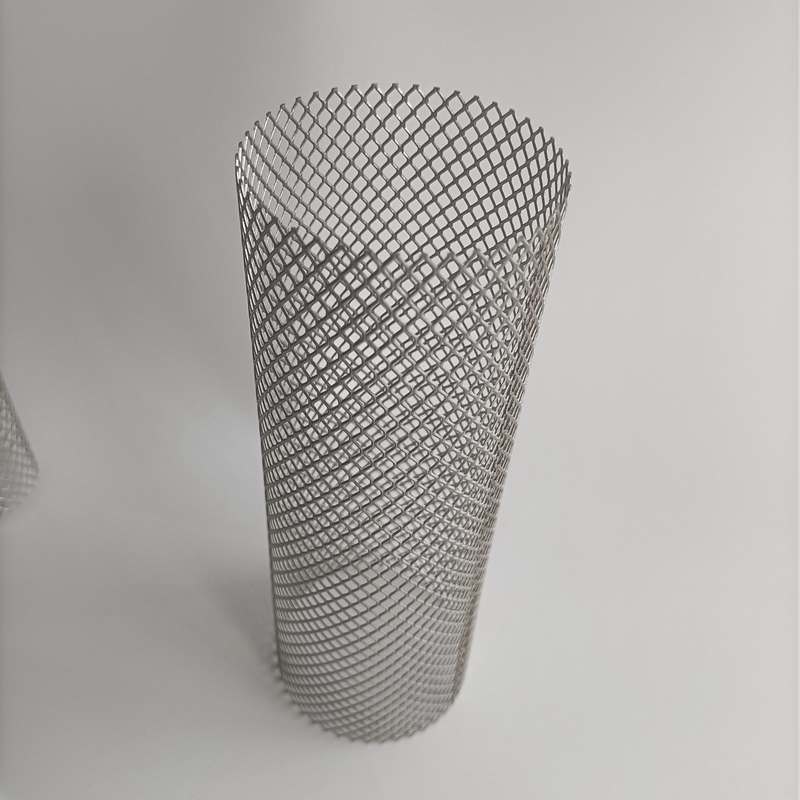 Expanded Weave Metal Filter Screen Mesh Stainless Steel Mesh Tube Wear Resistant