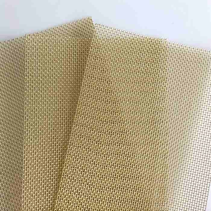 Plain Woven 65 70 80 Mesh Ultra Fine Copper Mesh Screen Brass Wire Cloth