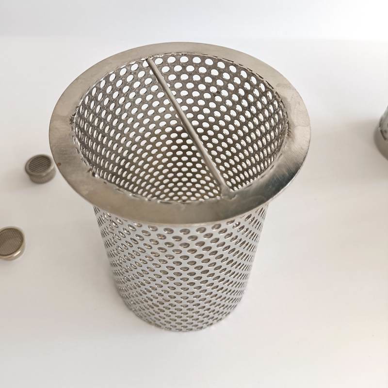 SS304 SS316 Filter Basket Strainer Wire Mesh Basket Strainer Abrasion