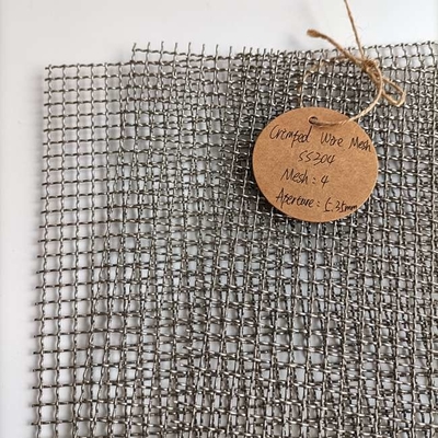 0.5m-2m Stainless Steel Crimped Wire Mesh