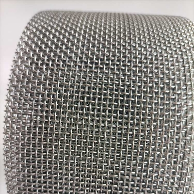 Square Hole 1m 1.2m Galvanized Stainless Steel Woven Mesh Plain Weaving
