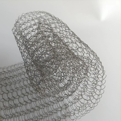 0.27mm Wire Vapor Liquid Filter Knitted Wire Mesh Acid Resistant
