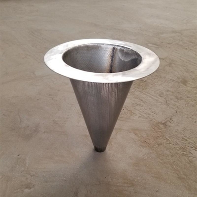 Temporary Inline 304 316 Stainless Steel Cone Strainer Fire Resistance
