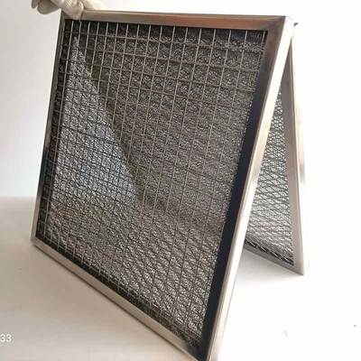 Low resistance 40mm-1400mm Welded Wire Mesh Grill / Knitted Wire Mesh Filter