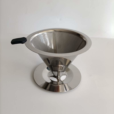 Food Grade 115mm 125mm Coffee Filter Screen Mesh Stainless Steel Coffee Dripper