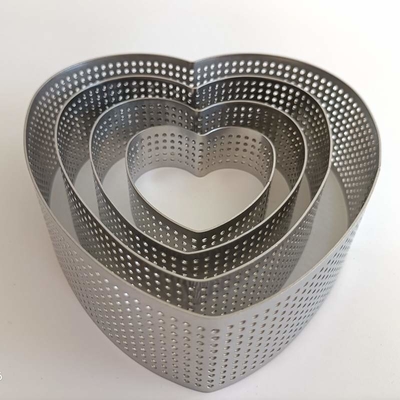 Heart Shape Perforated Metal Filter Screen Mesh Heat Resistance