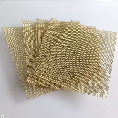 Woven 0.03mm Brass Wire Mesh Screen Abrasion And Corrosion Resistance
