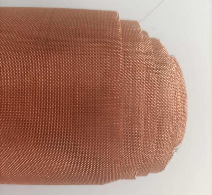 Faraday Cage Red Copper Wire Mesh