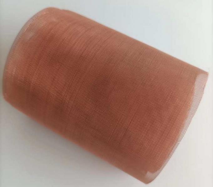 Faraday Cage Red Copper Wire Mesh