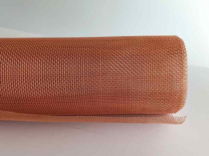 10 Mesh Red Copper Hardware Cloth Emf Copper Mesh Radiation Protection
