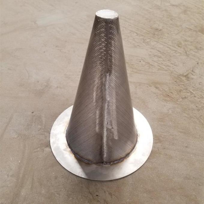 Temporary Inline 304 316 Stainless Steel Cone Strainer Fire Resistance